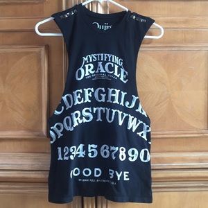 Hot Topic Ouija Studded Tank Top Sz M